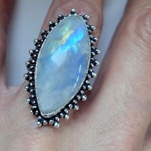 🌛Genuine Moonstone Ring 925